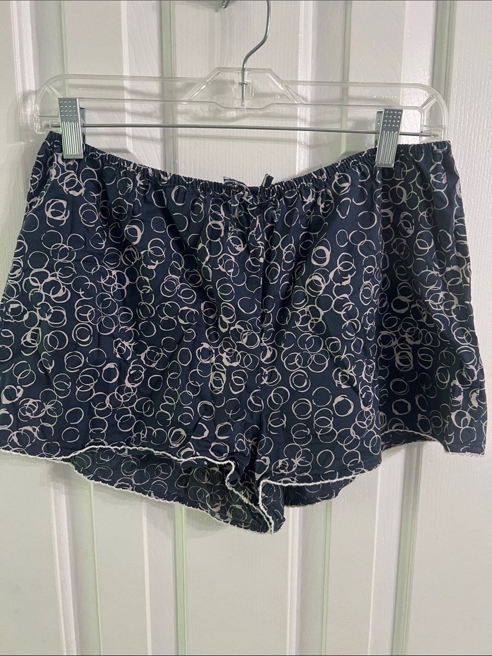 Banana Republic Navy Shorts with White Circle Print